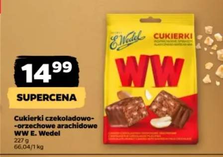 Cukierki czekoladowo-orzechowe arachidowe WW E. Wedel