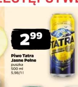 Piwo Tatra Jasne Pełne