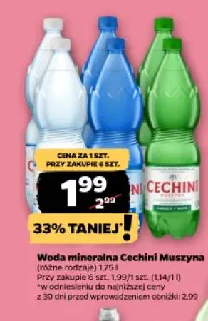 Woda mineralna Cechini Muszyna