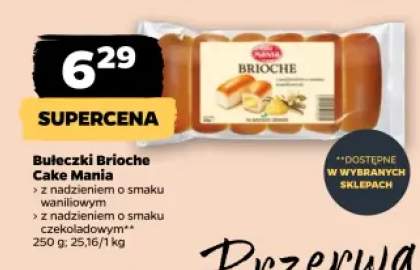 Bułeczki Brioche z nadzieniem o smaku waniliowym Cake Mania