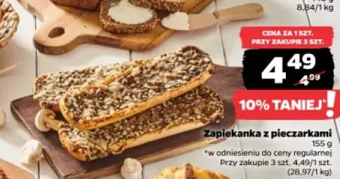 Zapiekanka z pieczarkami