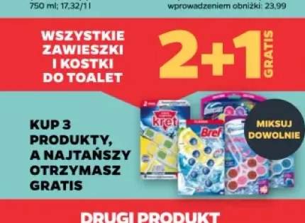 Zawieszki i kostki do toalet
