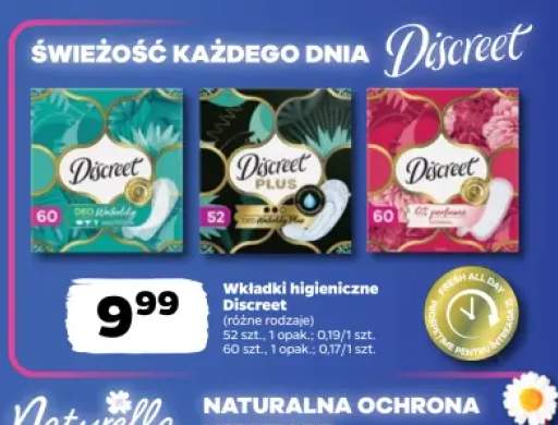 Wkładki higieniczne Discreet Plus Deo Waterlily Plus