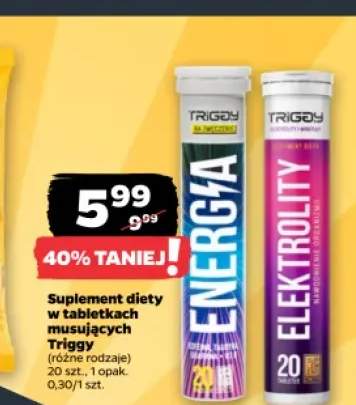 Suplement diety w tabletkach musujących Triggy Energia