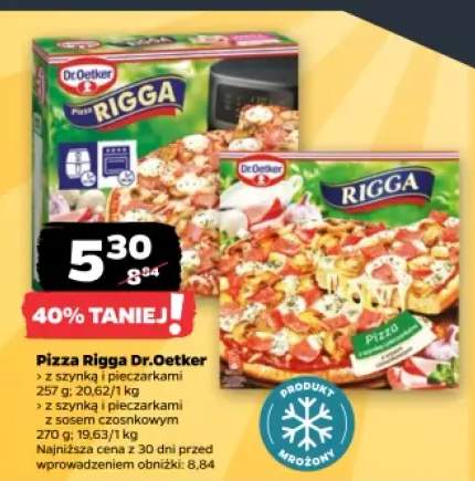 Pizza Rigga Dr.Oetker z szynką i pieczarkami
