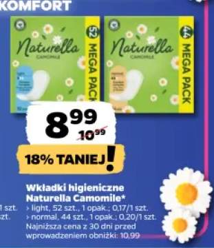 Wkładki higieniczne Naturella Camomile Normal
