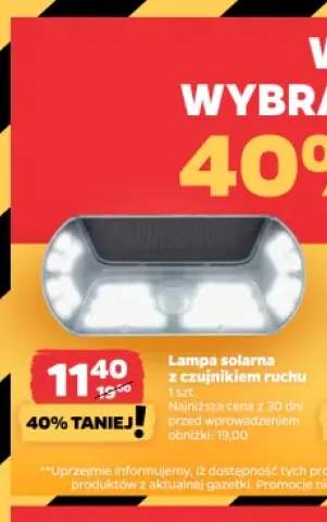 Lampa solarna z czujnikiem ruchu