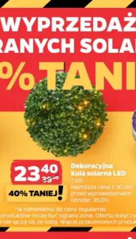 Dekoracyjna kula solarna LED