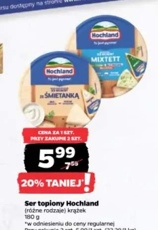 Ser topiony Hochland krążek