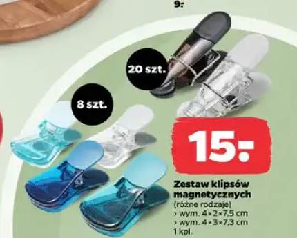 Zestaw klipsów magnetycznych 20-pak