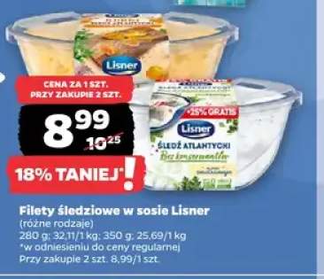 Filety śledziowe w sosie Lisner