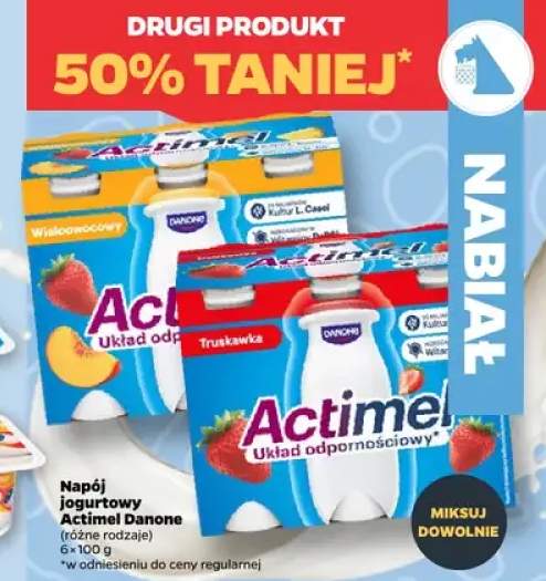 Napój jogurtowy Actimel Danone 6-pak