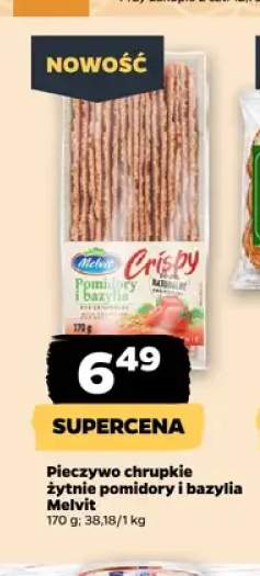 Pieczywo chrupkie żytnie pomidory i bazylia Melvit