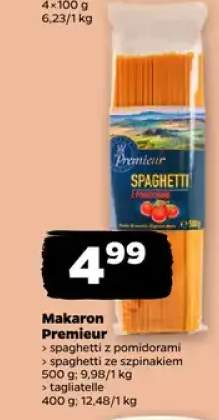 Makaron spaghetti ze szpinakiem Premier