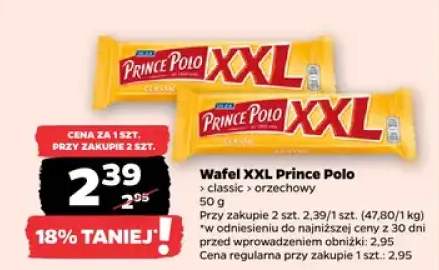 Wafel XXL Prince Polo orzechowy