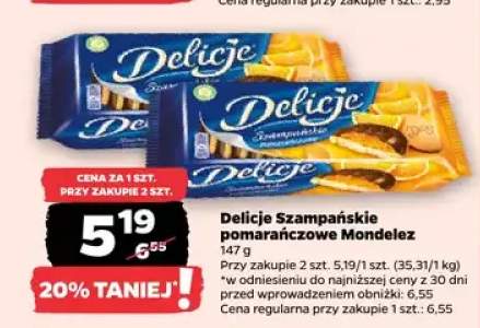 Delicje Szampańskie pomarańczowe