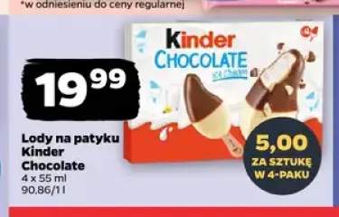 Lody na patyku Kinder Chocolate 4-pak