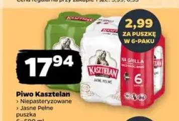 Piwo Kasztelan Jasne Pełne 6-pak 500 ml
