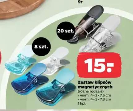 Zestaw klipsów magnetycznych 8-pak +1 wariant
