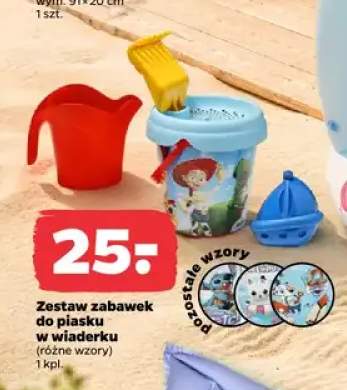 Zestaw zabawek do piasku w wiaderku