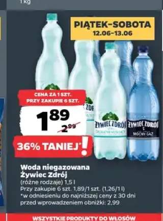 Woda niegazowana Żywiec Zdrój