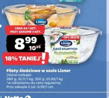 Filety śledziowe w sosie Lisner