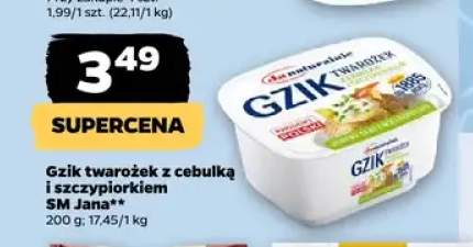 Gzik twarożek z cebulką i szczypiorkiem SM Jana
