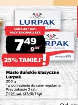 Masło duńskie klasyczne Lurpak
