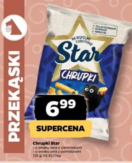 Chrupki Star o smaku sera z ziemniakami +1 wariant