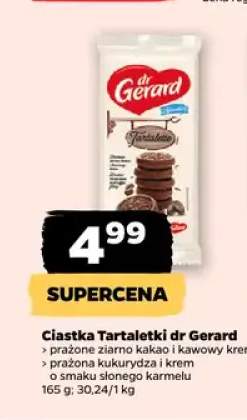 Ciastka Tartaletki dr Gerard prażone ziarno kakao i kawowy krem +1 wariant