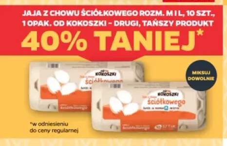 Jaja z chowu ściółkowego Od Kokoszki rozm. M