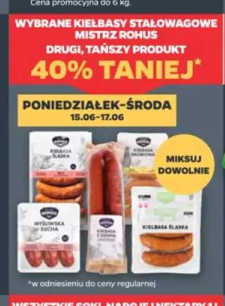 Kiełbasa Śląska Mistrz Rohus +3 warianty