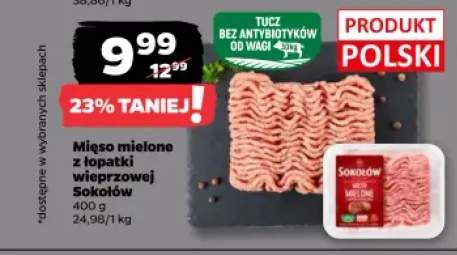 Mięso mielone z łopatki wieprzowej Sokołów