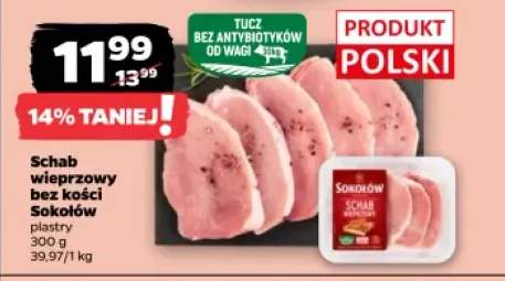 Schab wieprzowy bez kości Sokołów plastry