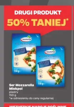 Ser Mozzarella Mlekpol plastry