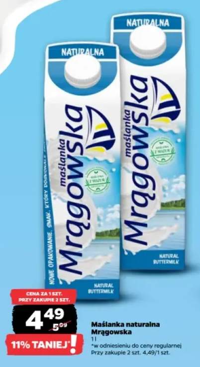 Maślanka naturalna Mrągowska