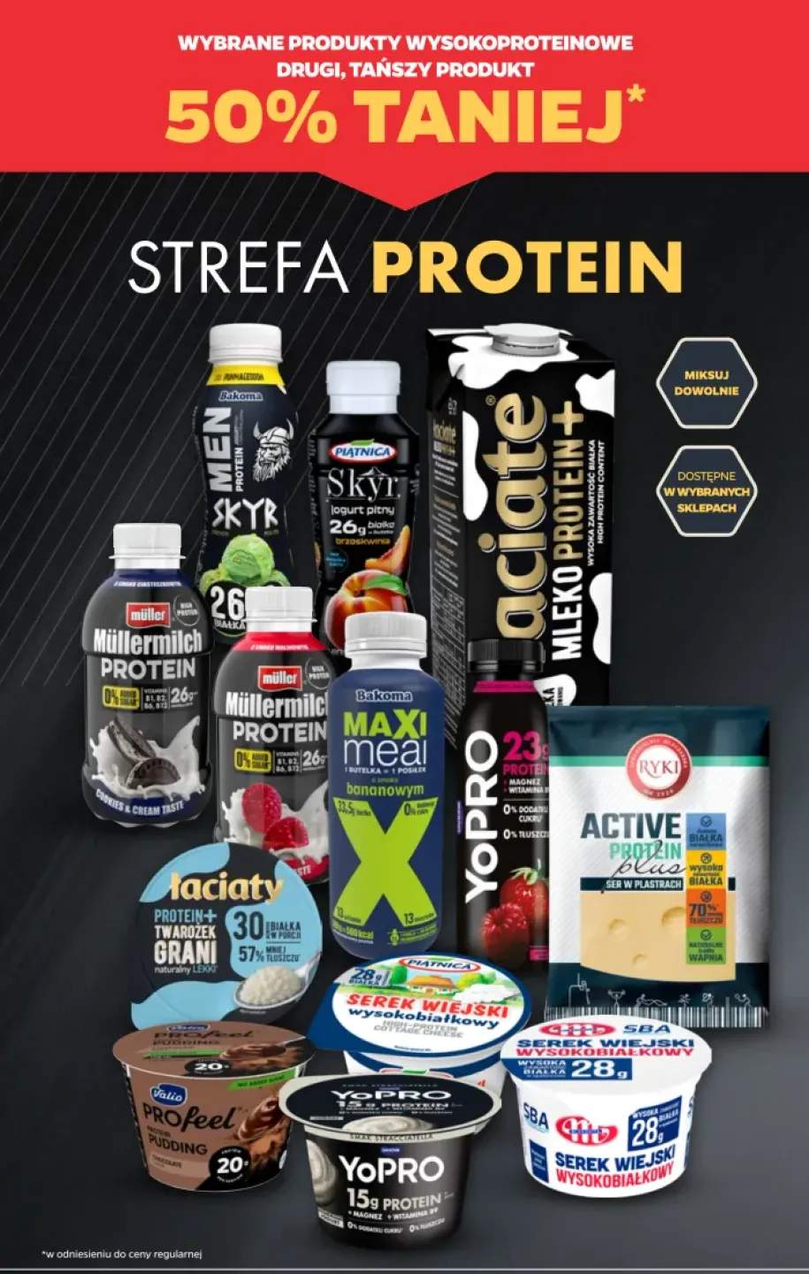 Jogurt pitny skyr Bakoma Men Protein +13 wariantów