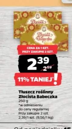 Tłuszcz roślinny Złocista Babeczka