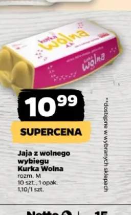 Jaja z wolnego wybiegu Kurka Wolna
