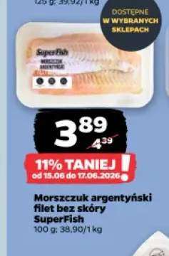 Morszczuk argentyński filet bez skóry SuperFish