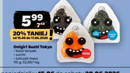 Onigiri Sushi Tokyo łosoś teriyaki +2 warianty