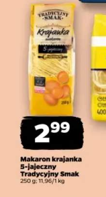 Makaron krajanka 5-jajeczny Tradycyjny Smak