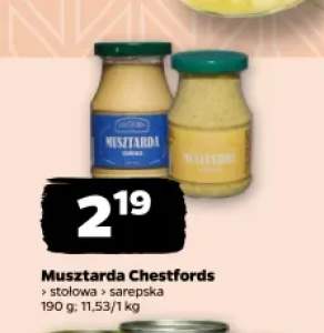Musztarda stołowa Chestfords +1 wariant