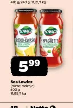 Sos słodko-kwaśny Łowicz +1 wariant