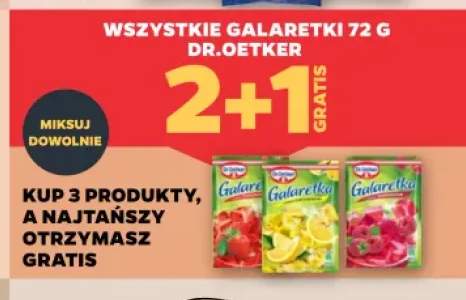 Galaretka o smaku truskawkowym Dr. Oetker +2 warianty