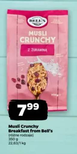 Musli Crunchy z żurawiną Breakfast from Bell's