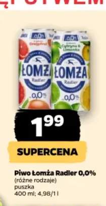 Piwo bezalkoholowe Łomża Radler Grejpfrut 0,0% +1 wariant