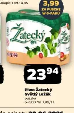 Piwo Žatecký Světlý Ležák 6-pak