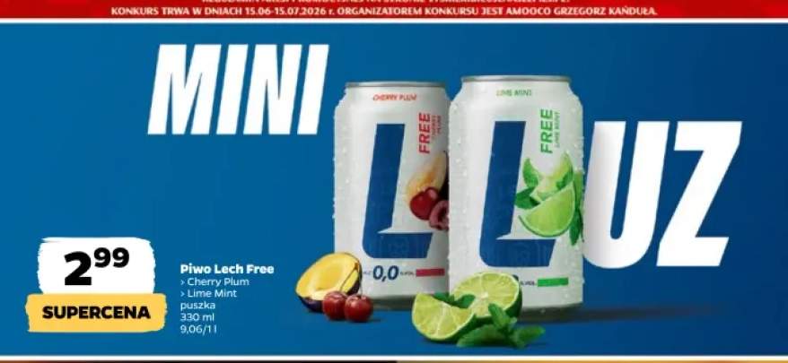 Piwo bezalkoholowe Lech Free Cherry Plum +1 wariant