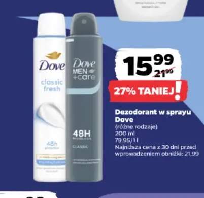 Dezodorant w sprayu Dove +1 wariant